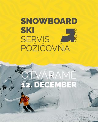 ‼️12. december je dátum, kedy otvárame v GoPeak servis lyží a snowboardov🤩 Samozrejme to nie je všetko‼️ Pretože vám...